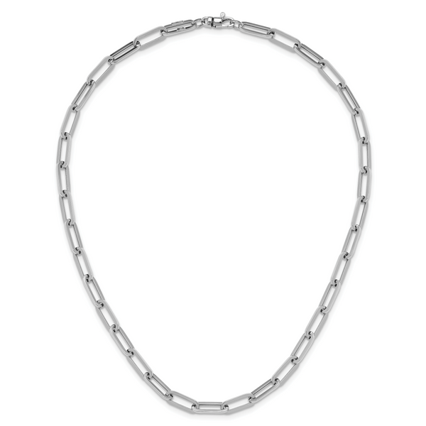Leslie's 14K White Gold Polished Fancy Link Necklace - Image 4