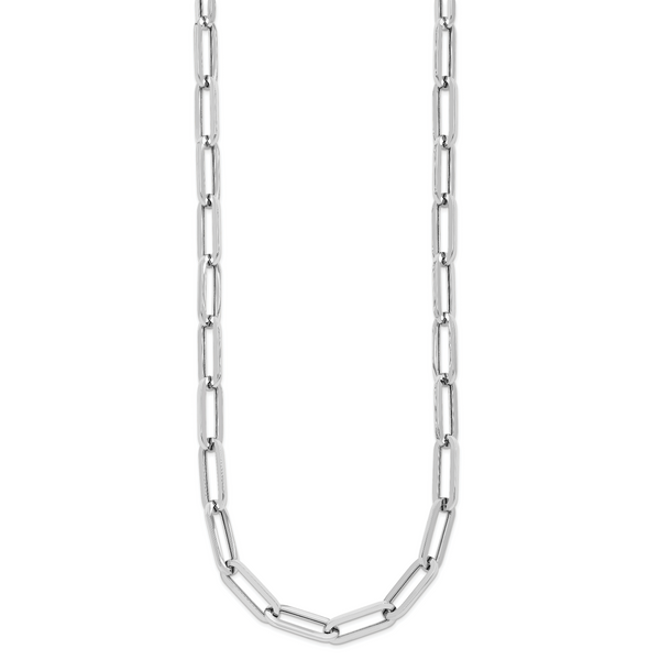 Leslie's 14K White Gold Polished Fancy Link Necklace - Image 2