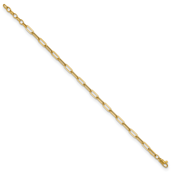 Leslie's 14K Polished Fancy Link with 1in ext Bracelet - Image 2