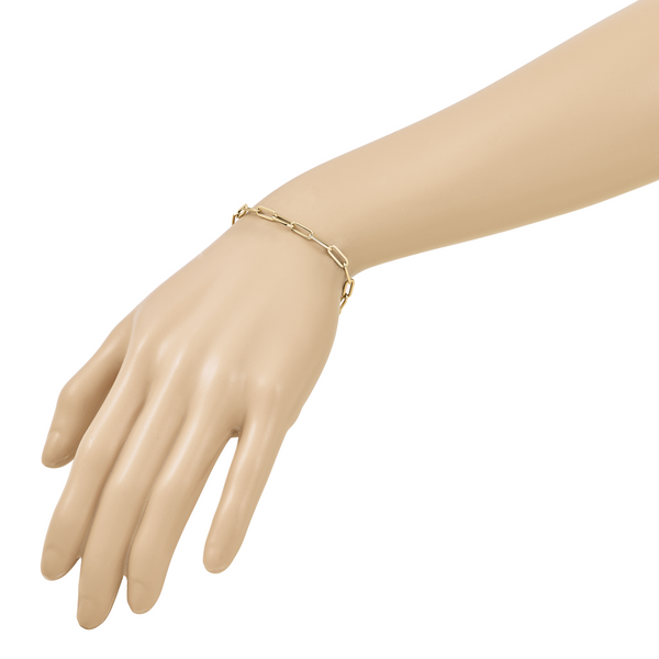 Leslie's 14K Polished Fancy Link with 1in ext Bracelet - Image 5