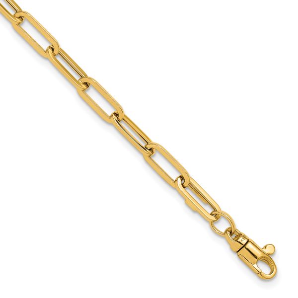 Leslie's 14K Polished Fancy Link with 1in ext Bracelet