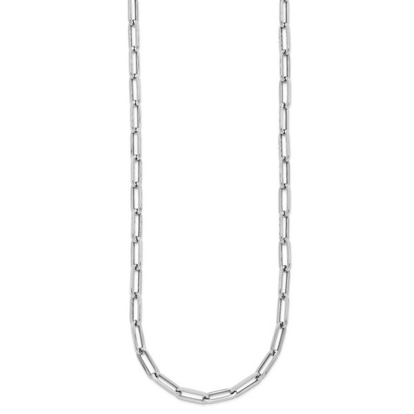 Leslie's 14K White Gold Polished Fancy Link Necklace - Image 2