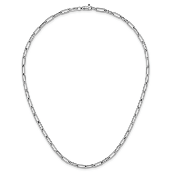 Leslie's 14K White Gold Polished Fancy Link Necklace - Image 4