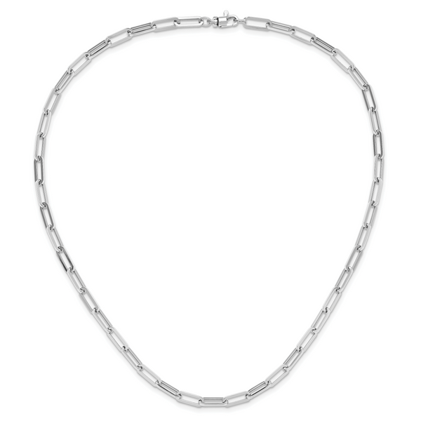 Leslie's 14K White Gold Polished Fancy Link Necklace - Image 4
