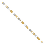 Leslie's 14K Two-tone Polished Bracelet - Image 2