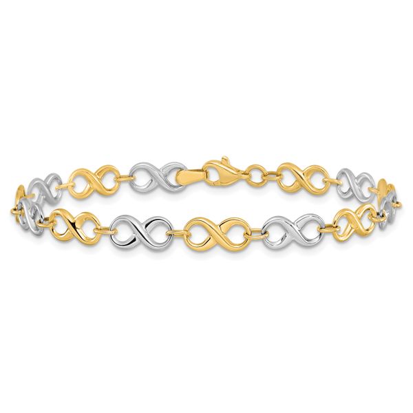 Leslie's 14K Two-tone Polished Bracelet - Image 3