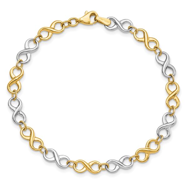 Leslie's 14K Two-tone Polished Bracelet - Image 4