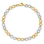 Leslie's 14K Two-tone Polished Bracelet - Image 4