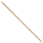 Leslie's 14K Two-tone Polished Bracelet - Image 2