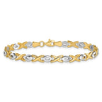 Leslie's 14K Two-tone Polished Bracelet - Image 3