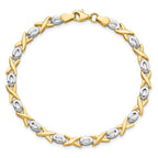 Leslie's 14K Two-tone Polished Bracelet - Image 4