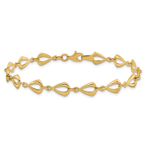 Leslie's 14K Polished Fancy Link Bracelet - Image 3