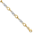 Leslie's 14K Two-tone Polished Bracelet