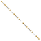 Leslie's 14K Two-tone Polished Bracelet - Image 2