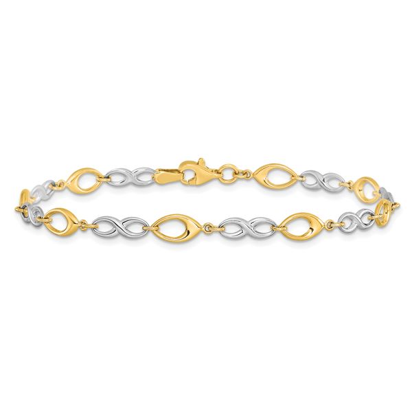 Leslie's 14K Two-tone Polished Bracelet - Image 3