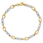 Leslie's 14K Two-tone Polished Bracelet - Image 4