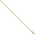 Leslie's 14K Polished w/1in ext. Anklet