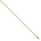 Leslie's 14K Polished w/1in ext. Anklet