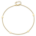 Leslie's 14K Polished w/1in ext. Anklet - Image 4