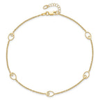 Leslie's 14K Polished w/1in ext. Anklet - Image 4
