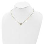 14K Polished D/C Round Necklace - Image 4