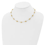 Leslie's 14K D/C Scratch Finish Polished Necklace - Image 4
