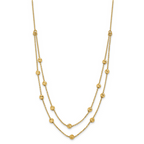 14K D/C Beaded Necklace - Image 2