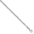Leslie's 14K White Gold D/C Beaded Bracelet