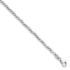 Leslie's 14K White Gold D/C Beaded Bracelet