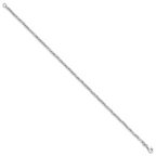 Leslie's 14K White Gold D/C Beaded Bracelet - Image 2