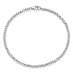 Leslie's 14K White Gold D/C Beaded Bracelet - Image 3