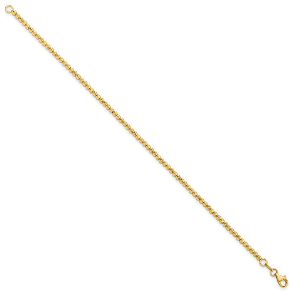 Leslie's 14K D/C Beaded Bracelet - Image 2