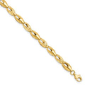 Leslie's 14K Polished and D/C Bracelet
