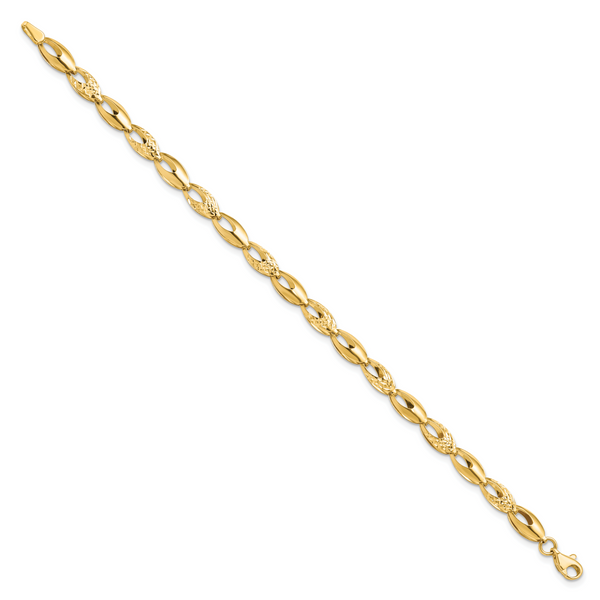 Leslie's 14K Polished and D/C Bracelet - Image 2