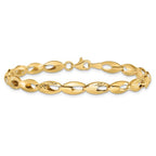 Leslie's 14K Polished and D/C Bracelet - Image 3