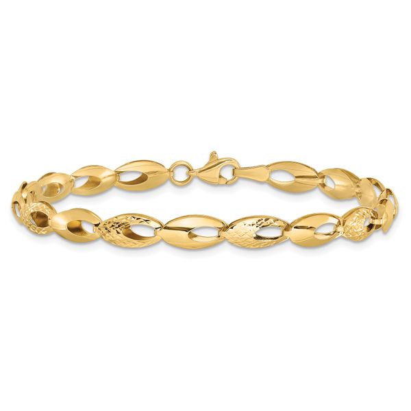Leslie's 14K Polished and D/C Bracelet - Image 3