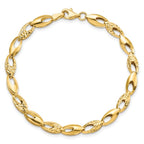 Leslie's 14K Polished and D/C Bracelet - Image 4