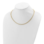 Leslie's 14K Polished and Diamond-cut Fancy Link Necklace - Image 3