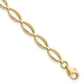 Leslie's 14K Polished and D/C Bracelet