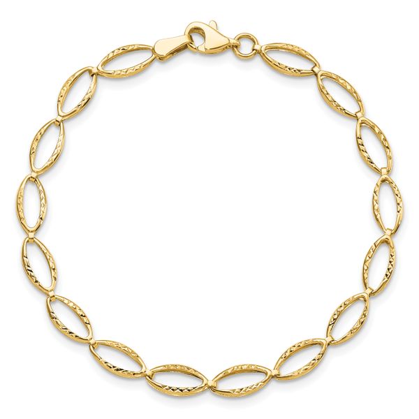 Leslie's 14K Polished and D/C Bracelet - Image 4