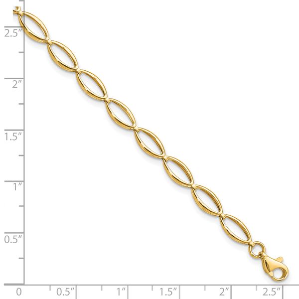 Leslie's 14K Polished and D/C Bracelet - Image 5