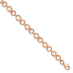Leslie's 14K Rose Gold Polished Infinity Bracelet