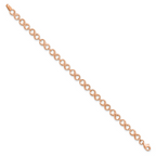 Leslie's 14K Rose Gold Polished Infinity Bracelet - Image 2