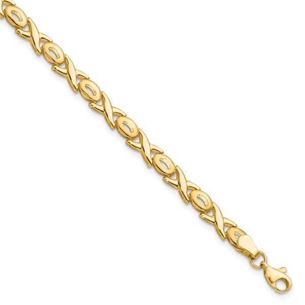 Leslie's 14K Polished XOXO Bracelet
