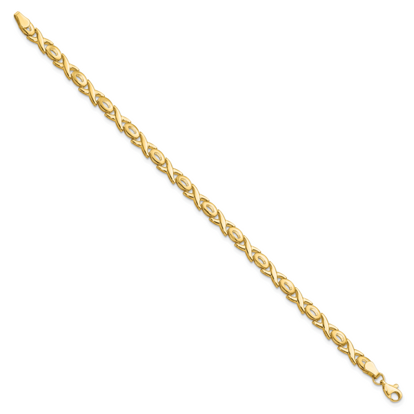 Leslie's 14K Polished XOXO Bracelet - Image 2