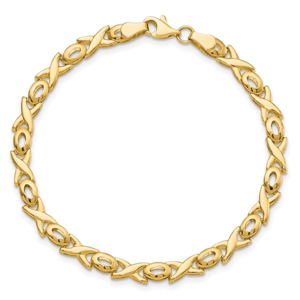 Leslie's 14K Polished XOXO Bracelet - Image 4