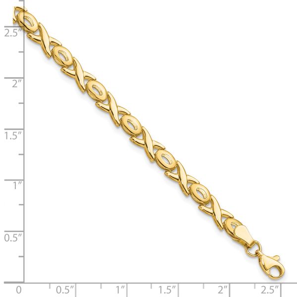 Leslie's 14K Polished XOXO Bracelet - Image 5