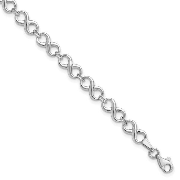 Leslie's 14K White Gold Polished Bracelet