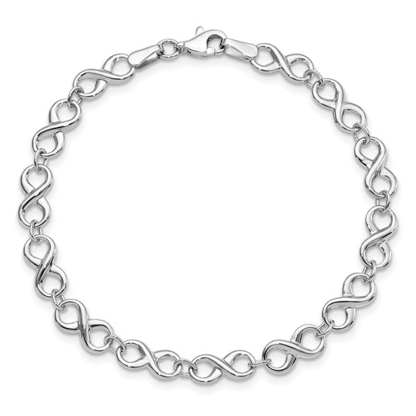 Leslie's 14K White Gold Polished Bracelet - Image 4