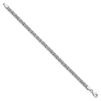 Leslie's 14K White Gold Polished Fancy Link Bracelet - Image 2